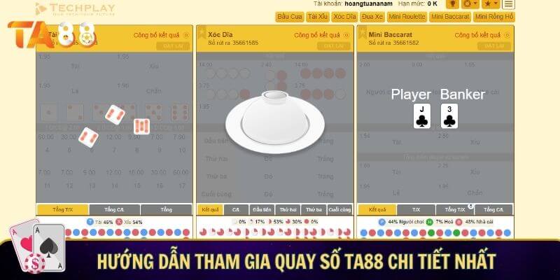 Hướng dẫn tham gia quay số TA88 Chi tiết nhất
