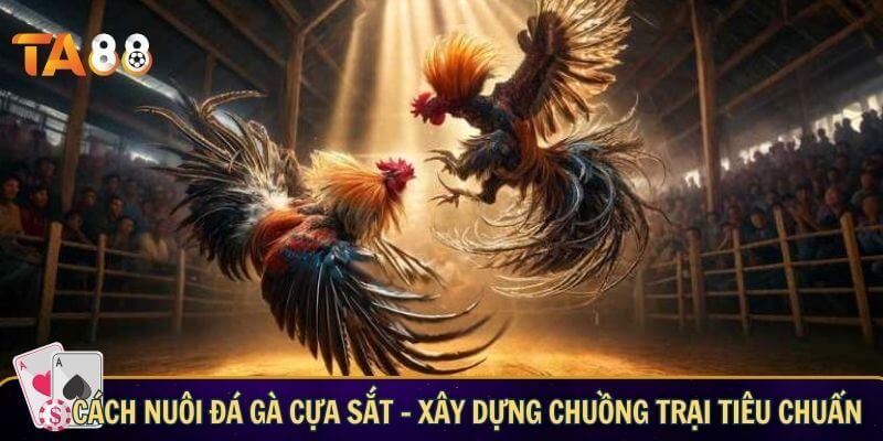 Cách nuôi đá gà cựa sắt - xây dựng chuồng trại tiêu chuẩn